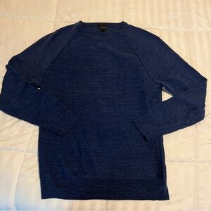 J. Crew Men's blue Crewneck slim Sweater